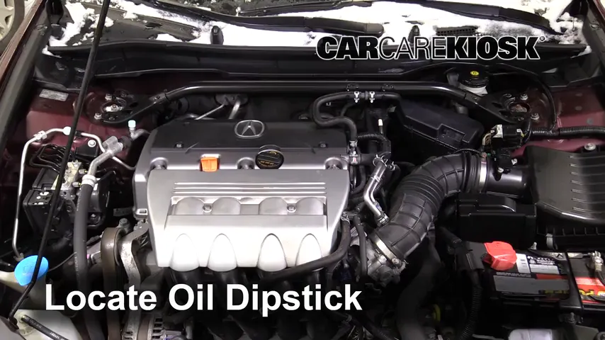 2012 Acura TSX 2.4L 4 Cyl. Wagon Oil Check Oil Level